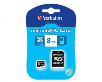 Карта памяти Verbatim micro SDHC 8Gb