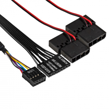 Серверный корпус ExeGate Pro 2U450-06 (RM 19", высота 2U, глубина 450, БП 1U-1000ADS, 2*USB)