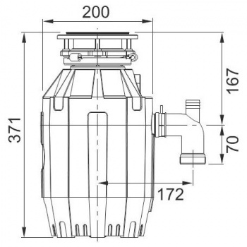 Измельчитель пищевых отходов FRANKE Turbo Elite TE-75 134.0535.241