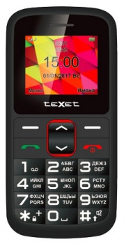 Мобильный телефон TeXet TM-B217 Черный/красный