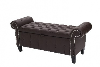 Банкетка VENTAL Торрокс коричневый (кож зам)