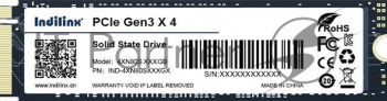 Накопитель SSD Indilinx IND-4XN80S, 256Gb, PCIe 3.0 x4, M.2 2280, NVMe, R/W 2300/1200
