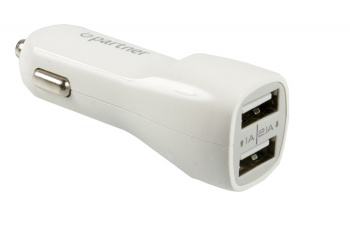Зарядное устройство от прикуривателя 12-24в Partner 026560 USB 2.1A, 2USB