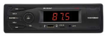 Автомагнитола SoundMAX SOUNDMAX SM-CCR3064F черный