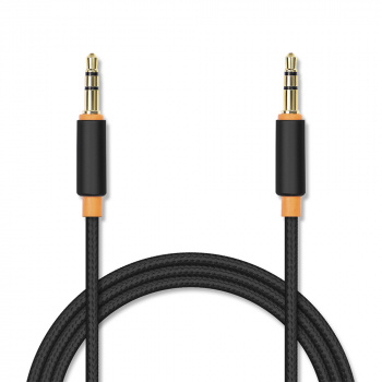 Кабель Jet.A JA-AC02  AUX 3.5мм 3м Чёрный