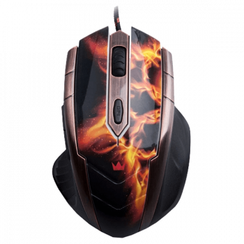 Мышь проводная  Crown CMXG 607  Fire