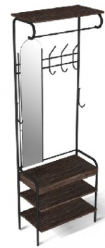 Прихожая SHEFFILTON Вешалка M-3026 венге/черный