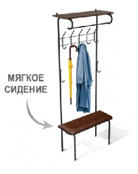 Прихожая SHEFFILTON Вешалка SHT-HW1-S черный/корич.крокодил/венге