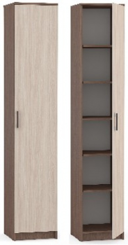 Прихожая МЕБЕЛЬ-КОМПЛЕКС Пенал Агат Шимо Ясень Темный/Шимо Ясень Светлый (2 пак)