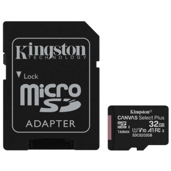 Карта памяти Kingston micro SDXC 32 Gb+адаптер Сlass10 UHS-I 100MB/s