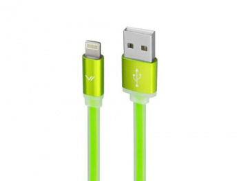 Кабель Vertex USB 2.0 - lightning 1м плоский Fanci Зелёный
