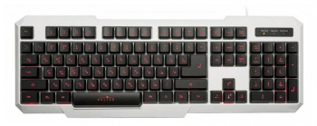 Клавиатура проводная Oklick 740G STAR STRIKE LED Белый