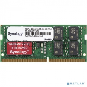 Оперативная память Synology, DDR4, 16GB (1x16GB), 2666MHz, CL17, SODIMM