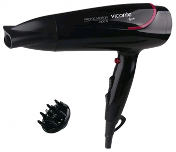 Фен Viconte VC-3724 (черн/роз)