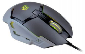 Мышь проводная  Oklick 915G HELLWISH V2 черный/серебристый