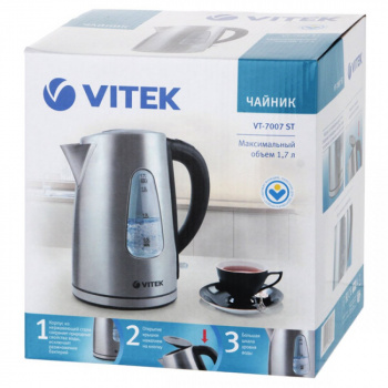 Чайник электрический Vitek VT-7007 ST нерж
