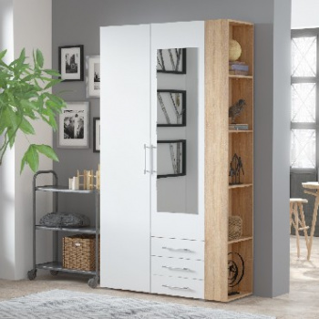 Прихожая МЕБЕЛЬ-КОМПЛЕКС Шкаф МЦН Парма исп.6 /Дуб сонома/Белый/80317337