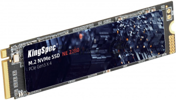 Накопитель SSD KingSpec NE-2TB, 2000GB, PCIe 3.0 x4, M.2 2280, NVMe, R/W 2400/1900