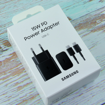 Зарядное устройство от сети 220в Samsung SAM-EP-T1510XBEG USB-C 15Вт черный