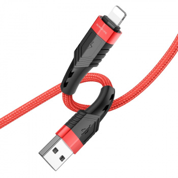 Кабель Borofone BU35 Influence PD lightning 1,2м красный