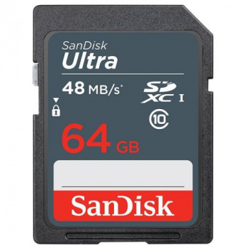 Карта памяти Sandisk SDXC 64 Gb Class 10 Ultra 48MB/s