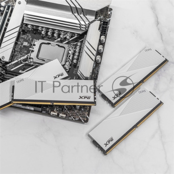 Оперативная память XPG Lancer, DDR5, 32GB (2x16GB), 6000MHz, CL30, DIMM, с радиаторами, белый