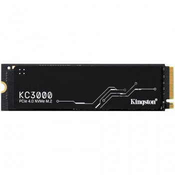 Накопитель SSD Kingston KC3000, 4Tb, PCIe 4.0 x4, M.2 2280, NVMe, R/W 7000/7000, с радиатором