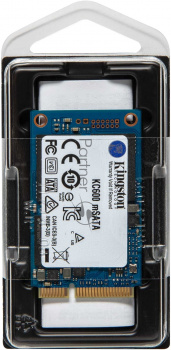 Накопитель SSD Kingston KC600, 512GB, mSATA, R/W 550/520