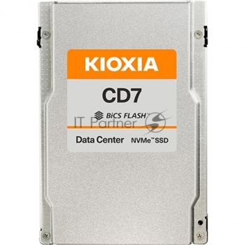 Накопитель SSD Kioxia CD7-R, 3.84Tb, U.2, NVMe, 2.5", R/W 6650/3200