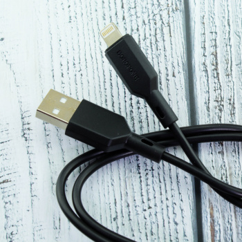 Кабель Borofone BX70 lightning 1м чёрный