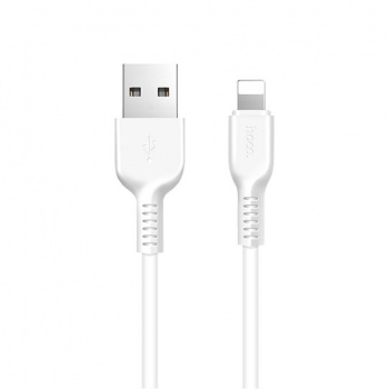 Кабель Hoco X20 Flash lightning 1м белый