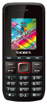 Мобильный телефон TeXet TM-203 Черный/красный