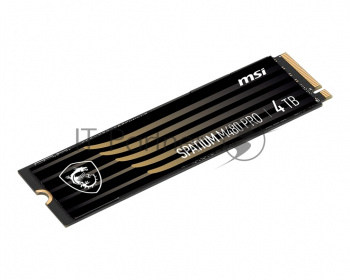 Накопитель SSD MSI SPATIUM M480 PRO, 4TB, PCIe 4.0 x4, M.2 2280, NVMe, R/W 7400/7000