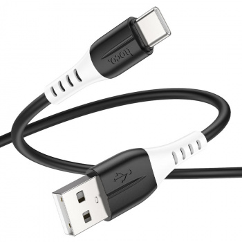 Кабель Hoco X82 iP PD silicone charging data cable. чёрный