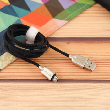 Кабель Aspor A116 Nylon Kirsite Micro 1,2м чёрный