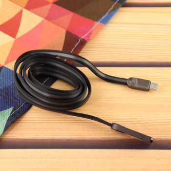 Кабель Aspor AC-15 TOE Micro 1,2м чёрный