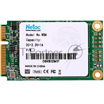 Накопитель SSD Netac N5M, 256GB, mSATA, R/W 560/520