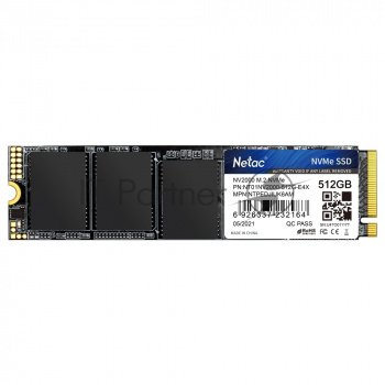 Накопитель SSD Netac NV2000, 512GB, PCIe 3.0 x4, M.2 2280, NVMe, R/W 2500/1950