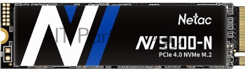 Накопитель SSD Netac NV5000-N, 2Tb, M.2 2280, PCIe 4.0 x4, NVMe, R/W 4800/4400, с радиатором