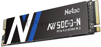 Накопитель SSD Netac NV5000 Pro, 500GB, M.2 2280, PCIe 4.0 x4, NVMe, R/W 4800/2700, с радиатором