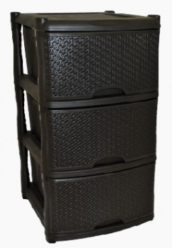 Акс.пласт.мебель BRANQ Комод универсальный Nature 3-секционный венге BQ3772ВНГ