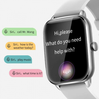 Смарт часы Colmi C61 Серебро Middle Frame Серый Silicone Strap