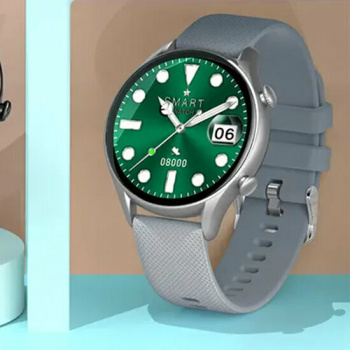 Смарт часы Colmi i20 Серебро Frame Серый Silicone Strap