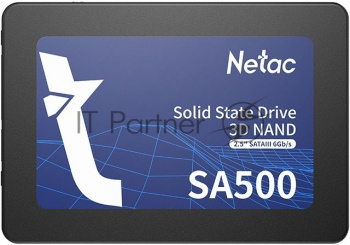 Накопитель SSD Netac SA500, 1024Gb, SATA III, 2.5", R/W 530/475