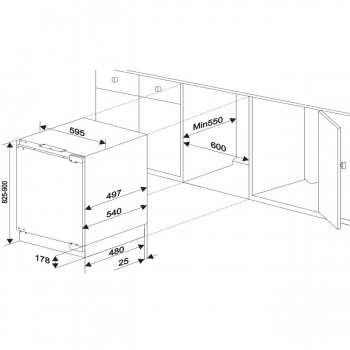 Встраиваемая морозильная камера Hansa UZ130.3
