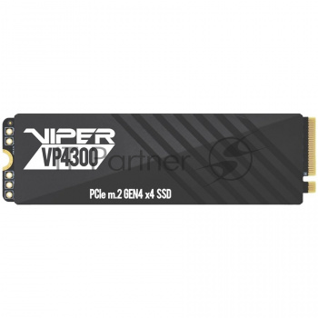 Накопитель SSD Patriot Viper VP4300, 1Tb, PCIe 4.0 x4, M.2 2280, NVMe, R/W 7400/5500, с радиатором