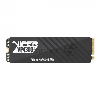 Накопитель SSD Patriot Viper VP4300, 2Tb, PCIe 4.0 x4, M.2 2280, NVMe, R/W 7400/6800, с радиатором