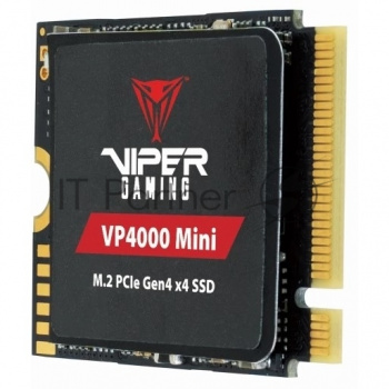 Накопитель SSD Patriot VP4000 Mini, 1Tb, PCIe 4.0 x4, M.2 2230, NVMe, R/W 5000/3500, с радиатором