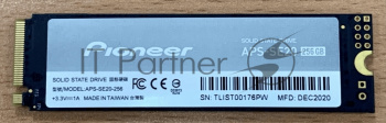 Накопитель SSD Pioneer APS-SE20-256, 256GB, M.2 2280, PCIe 3.0 x4, NVMe, R/W 2100/1600