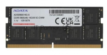 Оперативная память A-Data, DDR5, 16GB (1x16 GB), 5600 MHz, CL46, SO-DIMM